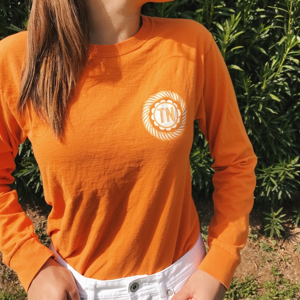 Orange Long Sleeve Tennessee Shirt